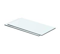 vidaXL Mensole in Vetro Trasparente 2 pz 40x15 cm