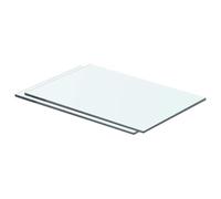 vidaXL Mensole in Vetro Trasparente 2 pz 40x20 cm