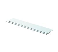 vidaXL Mensole in Vetro Trasparente 2 pz 80x15 cm