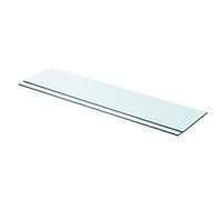 vidaXL Mensole in Vetro Trasparente 2 pz 90x20 cm