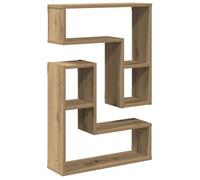 vidaXL Mensole Parete a Cubo 2 pz Artigianale 50x15x50 cm Truciolato, mensola a Muro, scaffale a Parete, scaffale pensile, scaffale a Muro