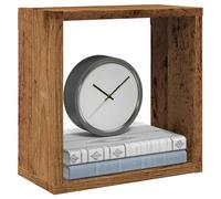 vidaXL Mensole Parete a Cubo 2 pz Legno Vecchio 30x15x30 cm Truciolato