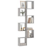 vidaXL Mensole Parete a Cubo 6 pz Grigio Sonoma 30x15x30 cm