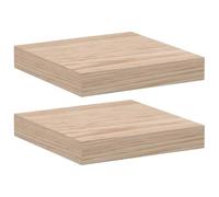 vidaXL Mensole Pensili 2 pz 23x23,5x4 cm in Truciolato, mensola a Muro, mensola espositiva a Muro, ripiano, mensola a Parete, mensola ripostiglio