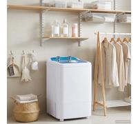 vidaXL Mini lavatrice con vasca singola 4,6 kg Blu e Bianco