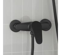 vidaXL Miscelatore Doccia Nero G 1 / 2 pollici