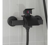 vidaXL Miscelatore Doccia Nero G 1 / 2 pollici