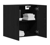 vidaXL Mobile a muro 60 x 31 x 60 cm Legno ingegnerizzato Rovere Nero | Abbastanza spazio per tenere tutto in ordine, Cambia la tua organizzazione per adattarsi a oggetti di qualsiasi tipo,