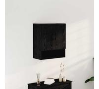 vidaXL Mobile a Muro Nero Rovere 60x31x70 cm Legno ingegnerizzato