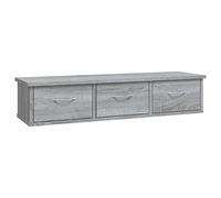 vidaXL Mobile a Muro Grigio Sonoma 88x26x18,5 cm in Legno Multistrato