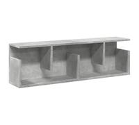vidaXL Mobile a Parete 100x20x30cm Grigio Cemento in Legno Multistrato