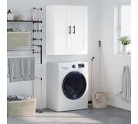 vidaXL Mobile a Parete Bianco 69,5x34,90 cm in Legno Multistrato