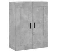 vidaXL Mobile a parete Grigio cemento 69,5x34x90 cm in legno multistrato
