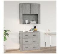 VIDAXL - Mobile A Parete Grigio Cemento 80x33x80 Cm In Legno Multistrato