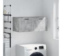 vidaXL Mobile a Parete Grigio Cemento 80x36,5x35 cm Legno Multistrato