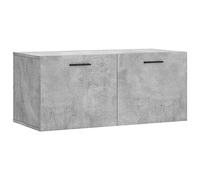 vidaXL Mobile a Parete Grigio Cemento 80x36,5x35 cm Legno Multistrato