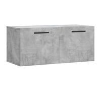 vidaXL Mobile a Parete Grigio Cemento 80x36,5x35 cm Legno Multistrato