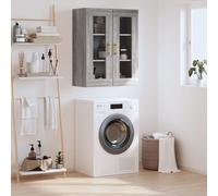 vidaXL Mobile a Parete Grigio Sonoma 69,5x34x90 cm