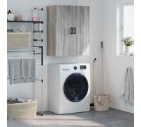 vidaXL Mobile a Parete Grigio Sonoma 69,5x34x90 cm