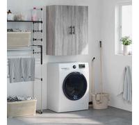 vidaXL Mobile a Parete Grigio Sonoma 69,5x34x90 cm