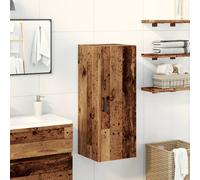 vidaXL Wandkast 34,5x34x90 cm bewerkt hout oud houtkleur