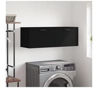 VIDAXL - Mobile A Parete Nero 100x36,5x35 Cm In Legno Multistrato