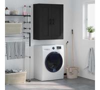 vidaXL Mobile a Parete Nero 69,5x34,90 cm in Legno Multistrato