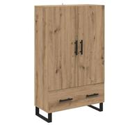 vidaXL Mobile alto in legno di quercia artisan, 69,5 x 30 x 115 cm, in legno di legno moderno, altezza rettangolare, elegante armadietto