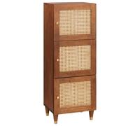 vidaXL Mobile alto Marrone 40 x 33,5 x 110 cm Legno di mango massello