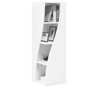 vidaXL Mobile angolare bianco 32 x 32 x 102 cm legno di ingegneria, mobile moderno armadio angolare rettangolare, arredamento durevole, soluzione funzionale e compatta