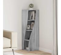 vidaXL Mobile angolare 32x32x102cm Legno ingegnerizzato Grigio Sonoma
