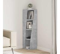 vidaXL Mobile angolare Bianco 27,5x27x102cm Legno multistrato