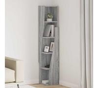 vidaXL Mobile angolare Grigio Sonoma 27,5x27x140cm Legno multistrato