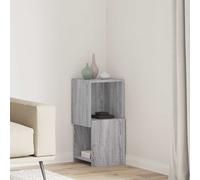 vidaXL Mobile angolare Grigio Sonoma 30,5x30x65cm Legno multistrato