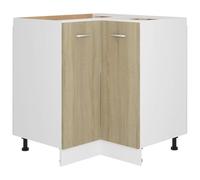 vidaXL Mobile Angolare Rovere Sonoma 75,5x75,5x80,5 cm Multistrato