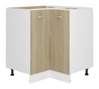 vidaXL Mobile Angolare Rovere Sonoma 75,5x75,5x81,5 cm Multistrato