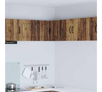 vidaXL Mobile angolare per parete PORTO Legno vecchio 57 x 57 x 40 cm