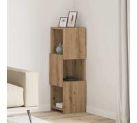 vidaXL Mobile angolare Rovere artigianale 30,5x30x95cm