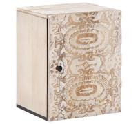 vidaXL Mobile Appeso da Bagno con porta Bianco 38 x 33,5 x 48 cm