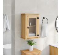 vidaXL Mobile Bagno a Parete Corona 45x27x64,5cm Legno Massello Pino