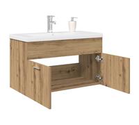 vidaXL Mobile Bagno con Lavabo Integrato&Rubinetto Rovere Artigianale