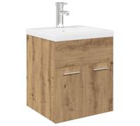 vidaXL Mobile Bagno con Lavabo Integrato&Rubinetto Rovere Artigianale, Mobile lavandino Bagno, Mobile Bagno vanità, Mobile lavabo per Bagno