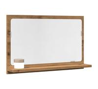 vidaXL Mobile Bagno Specchio Rovere Artigianale 60x11x37 cm Truciolato