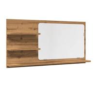 vidaXL Mobile Bagno Specchio Rovere Artigianale 90x11x45 cm Truciolato, Mobile a Specchio con ripiano, Mobile da Bagno, Mobile da Trucco con Specchio