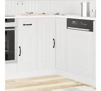 vidaXL Mobile Base ad Angolo Cucina Kalmar Bianco in Legno Multistrato