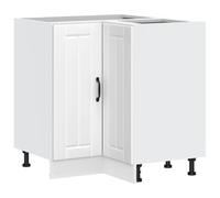 vidaXL Mobile Base ad Angolo Cucina Lucca Bianco in Legno Multistrato