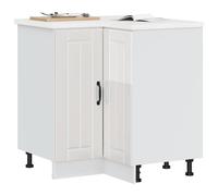 vidaXL Mobile Base ad Angolo Cucina Lucca Bianco Lucido in Truciolato