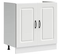 vidaXL Mobile Base lavello Kalmar Bianco 80x46x81,5 cm in Truciolato