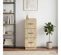 vidaXL Mobile con Cassetti 33 x 34,5 x 87 cm Legno ingegnerizzato
