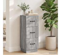 vidaXL Mobile con Cassetti 33 x 34,5 x 87 cm Legno ingegnerizzato
